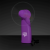 Custom Pre-programmed Purple Mini Fan with White LEDs