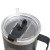 Custom 40 oz Mega Tumbler with Handle - Black Cap View