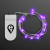 Custom Purple Fairy String Lights for Crafting, 20 LEDs, 80"