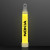 Custom 4" Yellow Mini Glow Sticks, Bulk Pack of 50 - Front view