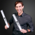 Custom White LED Foam Sticks 16" Cheer Sticks - Lifestyle View 