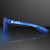 Custom Blue Cool Shades Light Up Party Glasses - Side view