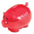 Custom Action Piggy Bank - Translucent Red