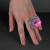 Custom LED Multicolor Deluxe Gem Rings - In Use 
