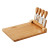 Custom 5-Piece Magnetic Bamboo Cheese Board Set - Open View