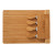 Custom 5-Piece Magnetic Bamboo Cheese Board Set