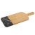 Custom Bamboo & Marble Cutting Board - Side View