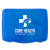 Custom Comfort Care First Aid Kit - Translucent Blue Front View