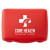 Custom Comfort Care First Aid Kit - Red Front View