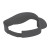 Custom Ahead Scuba Visor - Grey Back View 