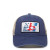 Custom Ladies Fit with Pony Tail Hat - Navy/Tea stain - Front view