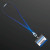 Custom  Blue Supernova Light Lanyards, LED Badge Holders - In Use 