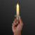 Custom LED Taper Candles, Flickering Amber Light - In Use 
