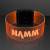 Custom Cosmic Orange LED Magnetic Clasp Bracelets - Front View 