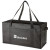 Custom Organize-It Non-Woven Storage Tote - Black with handle