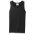 Jet Black Cotton Tank Top-Port & Company