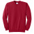 Essential Fleece Crewneck Color Sweatshirt - Red