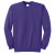 Essential Fleece Crewneck Color Sweatshirt - Purple