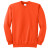 Essential Fleece Crewneck Color Sweatshirt - Safety orange