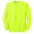 Essential Fleece Crewneck Color Sweatshirt - Safety Green