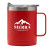 Custom 14 oz. Powder Coated Stainless Steel Camping Mug - Matte red