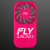 Custom Magenta Pink Fan with Kickstand, 2-Speed, Non-Light Up - Front View 