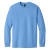Custom Gildan - Heavy Cotton 100% Cotton Long Sleeve T-Shirt - Carolina blue Front View 
