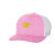 Custom Cosmic Trucker Hat with Mesh - Embroidered - Pink