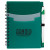 Custom Tri-Pocket Notebook & Pen - Green 