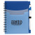 Custom Tri-Pocket Notebook & Pen - Blue 