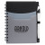 Custom Tri-Pocket Notebook & Pen - Black 