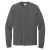 Custom Port & Company Long Sleeve Color Cotton T-Shirt - Charcoal