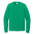 Custom Port & Company Long Sleeve Color Cotton T-Shirt - Kelly green
