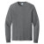 Custom Port & Company Long Sleeve Color Cotton T-Shirt - Graphite Heather