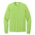 Custom Port & Company Long Sleeve Color Cotton T-Shirt - Lime 