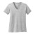 Custom Port & Company Full Color Women's Core Cotton V-Neck Tee - Ash
