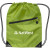 Custom Drawstring Backpack with Zipper - Lime Green
