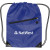 Custom Drawstring Backpack with Zipper - Royal Blue