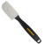 Custom Small Silicone Spatula - Black - White Cap View 