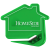 Custom House Letter Slitter - Translucent Green 