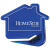 Custom House Letter Slitter - Translucent Blue 