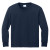Custom Port & Company Youth Long Sleeve Core Cotton Tee - True Navy View