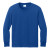 Custom Port & Company Youth Long Sleeve Core Cotton Tee - True Royal View