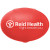 Custom Oval Pill Box - Translucent Red