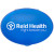 Custom Oval Pill Box - Translucent Blue 