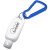 Custom 1.8 oz. SPF 30 Sunscreen w/ Carabiner - White With Blue 