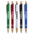 Custom Venosa Velvet-Touch Aluminum Pen with bamboo accents - All color