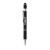 Custom Siena Executive Aluminum Spin Top Stylus Pen - Metallic black