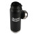 Custom 20 oz. Silverton Stainless Steel Bottle - Matte Black Open View 