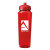 Custom 24 oz. PolySure Measure Bottle - Translucent Red